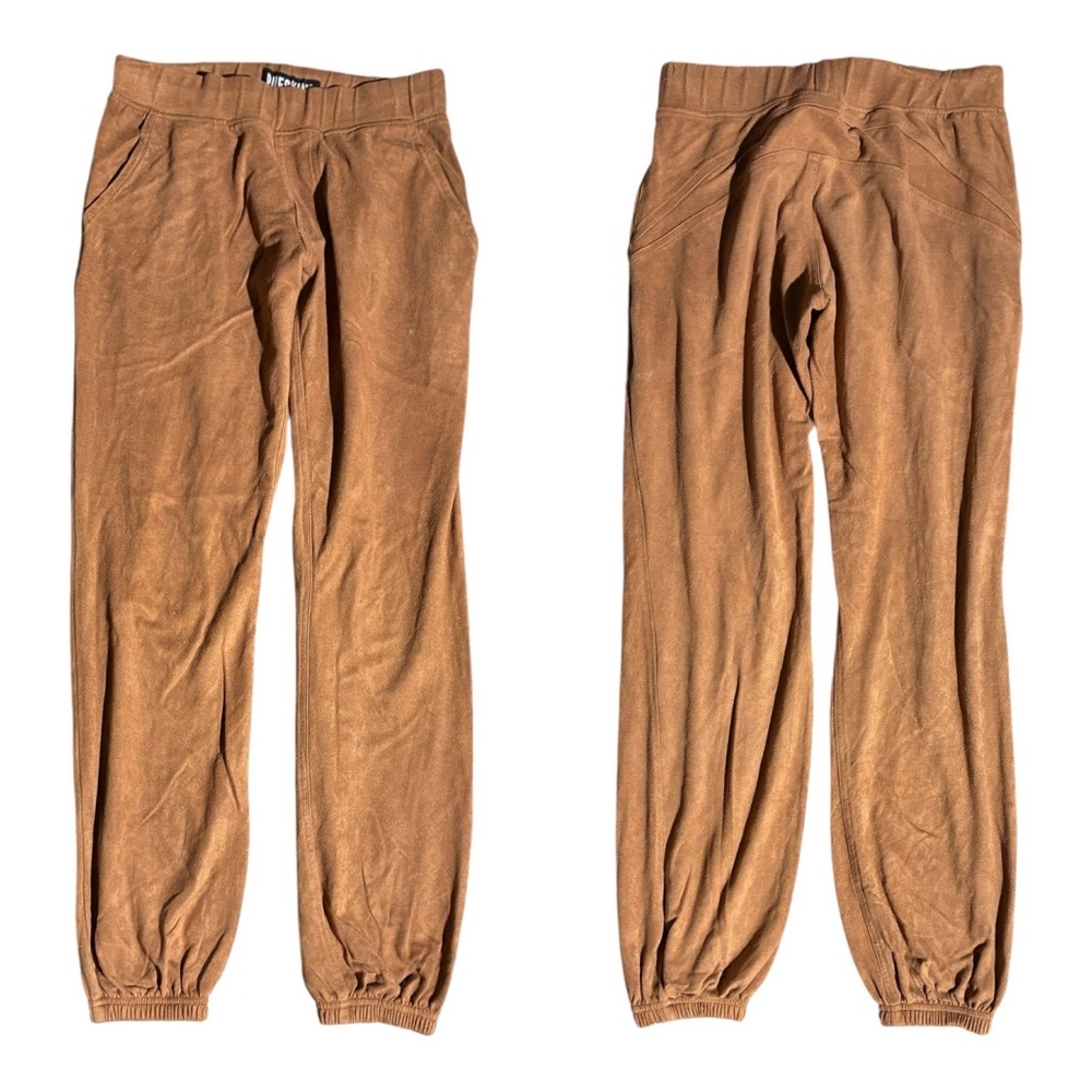 Rufskin Faux Suede Jogger Pants Beige